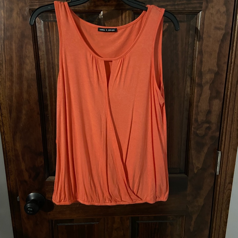 Women’s open front tank top